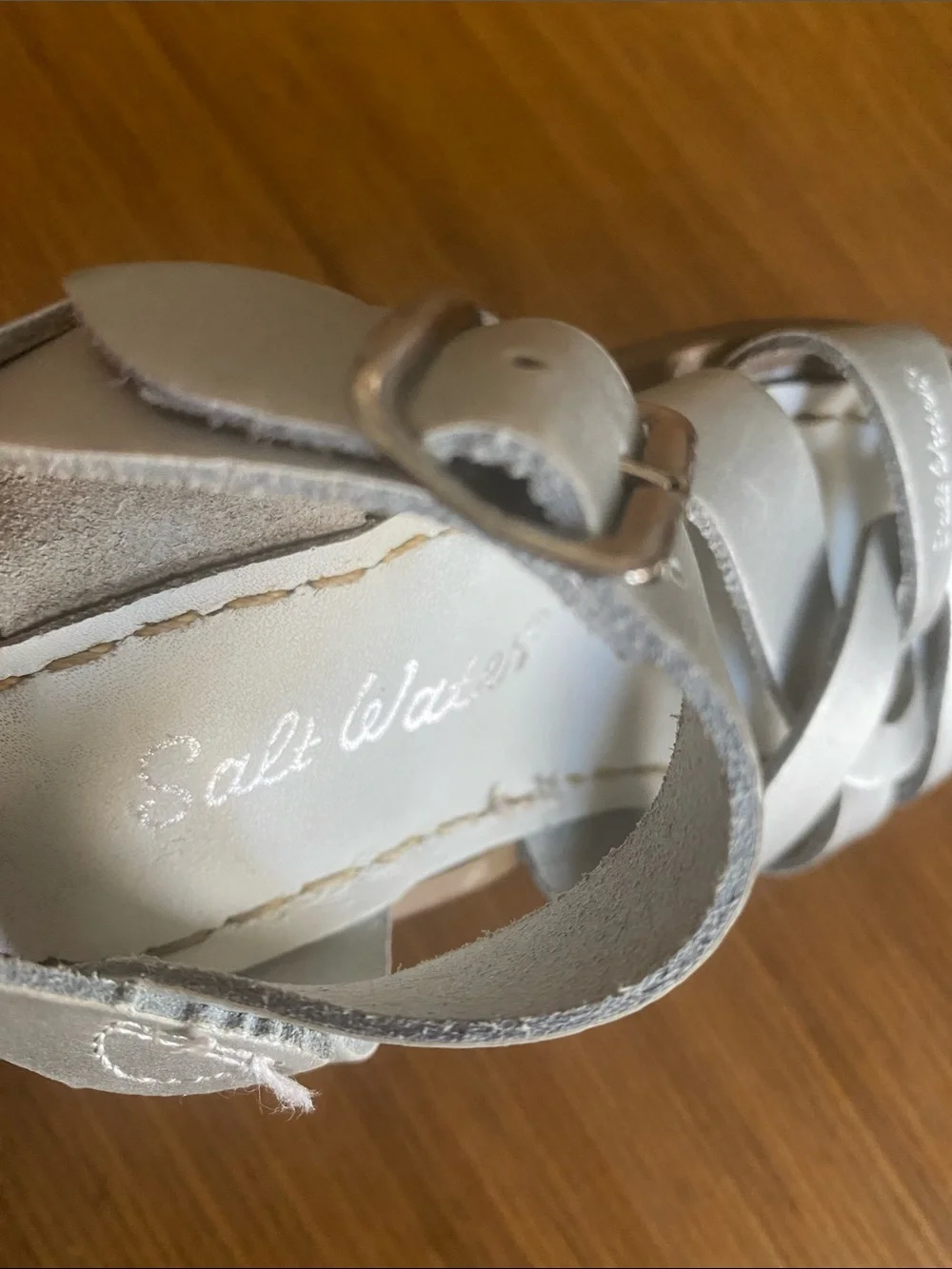 Salt water Sandals by Hoy Silver Toddler 8